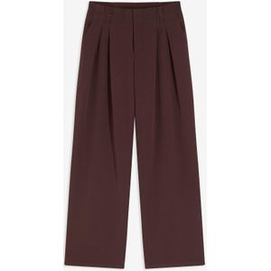 Wijde bandplooibroek met stretch