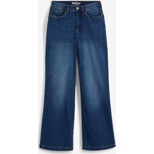 Wide leg high waist jeans met biologisch katoen