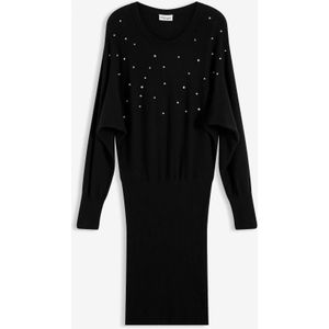 Gebreide jurk in een zachte viscosemix