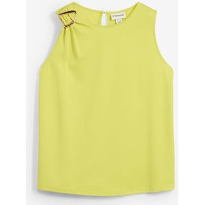 Top van gestructureerde crêpe