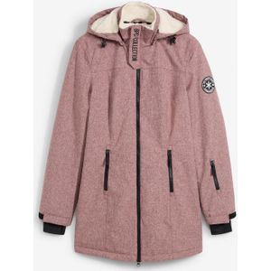 Lange outdoor jas met teddyfleece, waterdicht