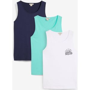 Tanktop van puur katoen (set van 3)
