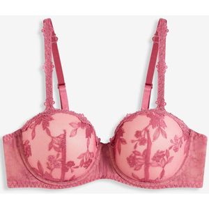 Balconette bh met gebloemd kant