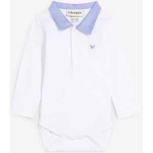 Body met overhemdkraag van puur biologisch katoen