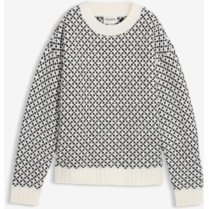 Grof gebreide trui met wol