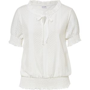 Shirt met broderie anglaise