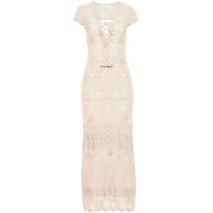 Gebreide jurk met ajourpatroon