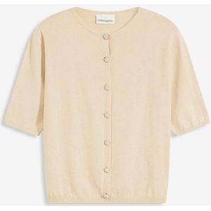 Vest met korte mouwen in een viscosemix