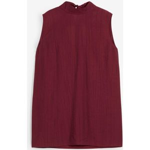 Lange top van gestructureerde viscosemix