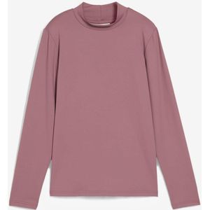 Longsleeve met opstaande kraag en gerecycled polyamide