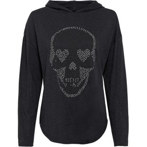 Oversized longshirt met capuchon