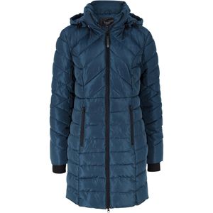 Lange, gewatteerde jas
