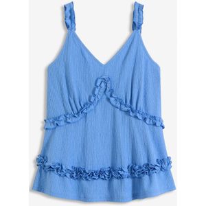 Top met spaghettibandjes en ruches