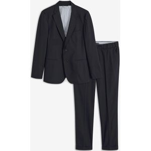 Slim fit pak met linnen (2-dlg.): colbert en broek