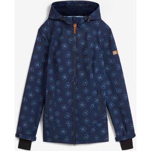 Softshell jas met bloemenpatroon, waterafstotend