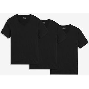 T-shirt met V-hals (set van 3)