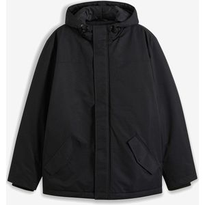 Winterjas met capuchon en gerecycled polyester