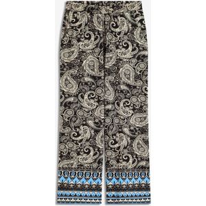 Losjes vallende palazzo broek met paisley