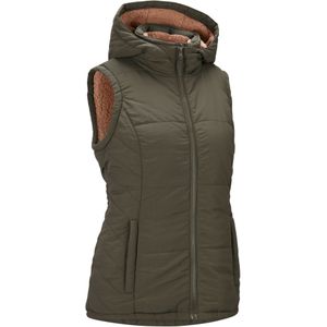 Outdoor bodywarmer met teddy voering