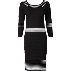 Gebreide jurk in een zachte viscosemix