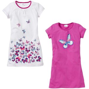 Nachthemd van puur katoen (set van 2)