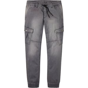 Regular fit jogging jeans met cargozakken, straight