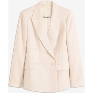 Blazer met lyocell in crincle-look