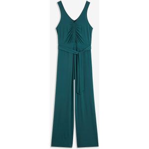 Jersey jumpsuit met plooitjes