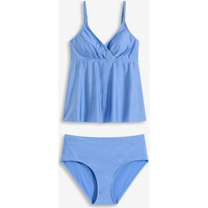 Tankini (2-dlg. set) van glanzend materiaal