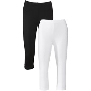 Stretch capri legging (set van 2)