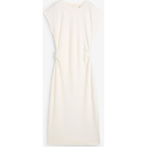 Midi jurk van soepel vallende viscose