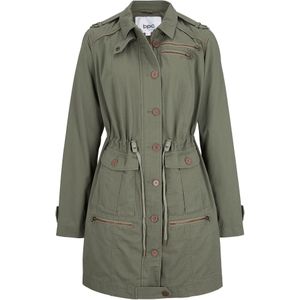 Katoenen parka in utility stijl, halflang