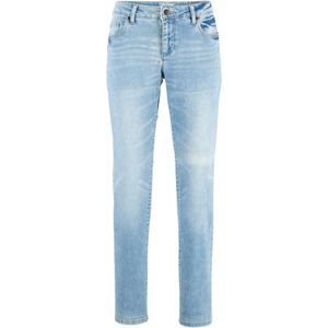 Stretch jeans mid waist, straight