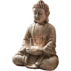 Boeddha met theelichthouder