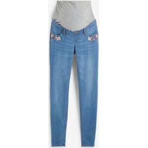 Skinny zwangerschapsjeans met borduursel