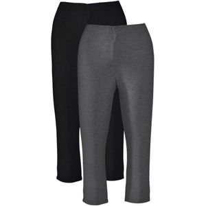 Stretch capri legging (set van 2)