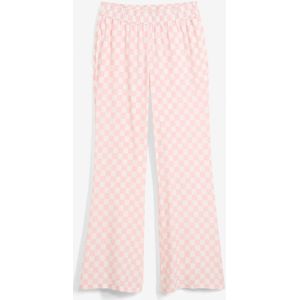 Geruite Marlene Dietrich broek van soepele viscose