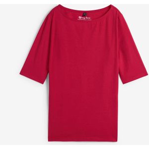 Shirt met boothals, halflange mouw