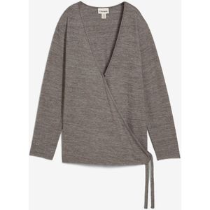 Wikkelvest in een gebreide look