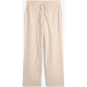 Wijde broek met linnen