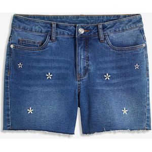 Jeans short met borduursel