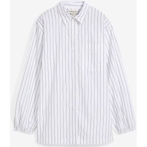 Oversized oberhemdblouse van popeline