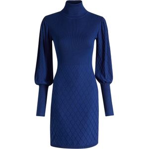 Gebreide jurk met col