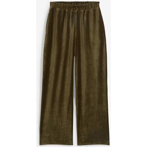 Wijde corduroy broek