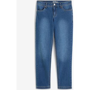 Mid waist stretch jeans, straight