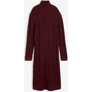 Gebreide jurk met vlechtpatroon