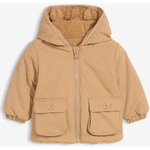 Omkeerbaar baby jasje met capuchon