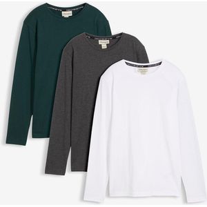 Longsleeve met biologisch katoen (set van 3)