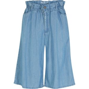 Wide leg jeans bermuda van TENCEL™ lyocell, high waist