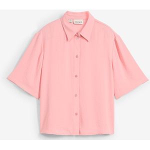 Boxy blouse van lichte crêpe